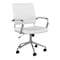 Martha Stewart Piper Upholstered Office Chair in White/Polished Nickel CH-220921-2-WH-MS - alternate 4